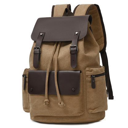 Canvas Kordelzug Verschluss Rucksack