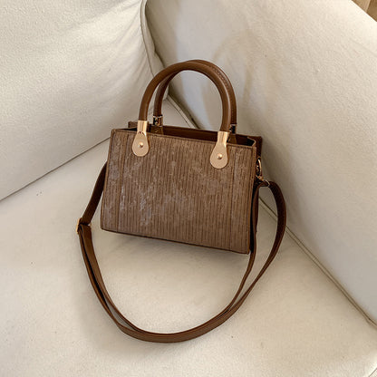 Elegante Texturierte Handtasche Schultertasche