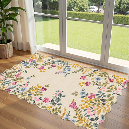 Dekorativer Blumenmuster-Teppich