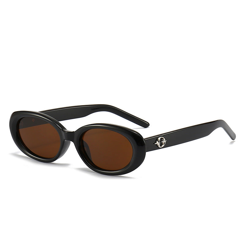 Stylisch Schlanke Oval Sonnenbrille Brehn