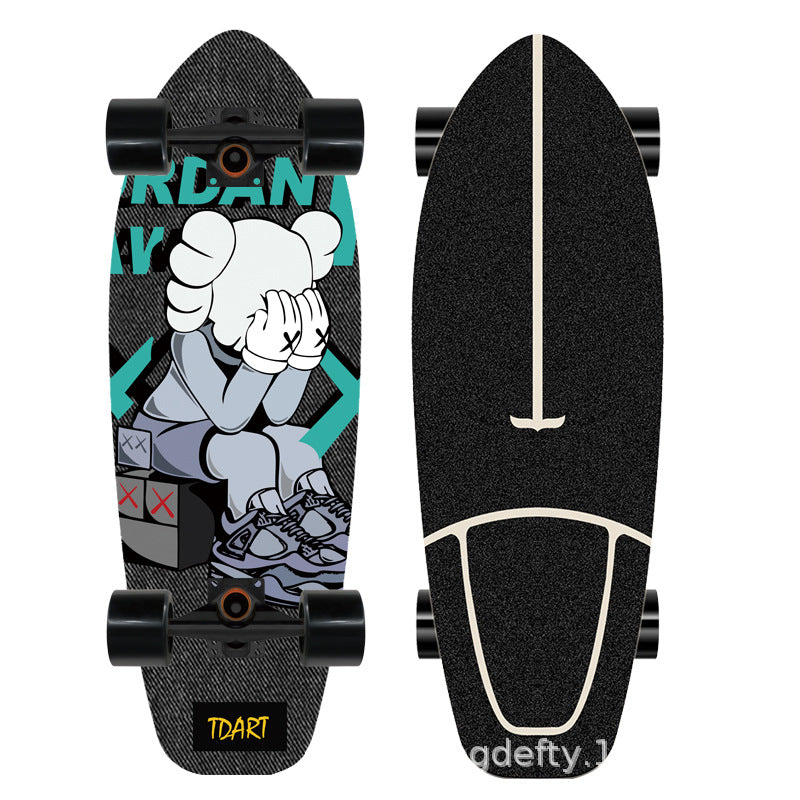 Künstlerisches Löwen Design Skateboard Brehn