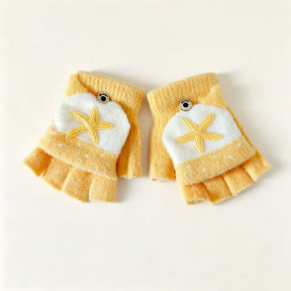 Niedliche Cartoon-Themen-Fingerlose Handschuhe Brehn