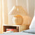 Handgefertigte Rattan-Tischlampe Brehn