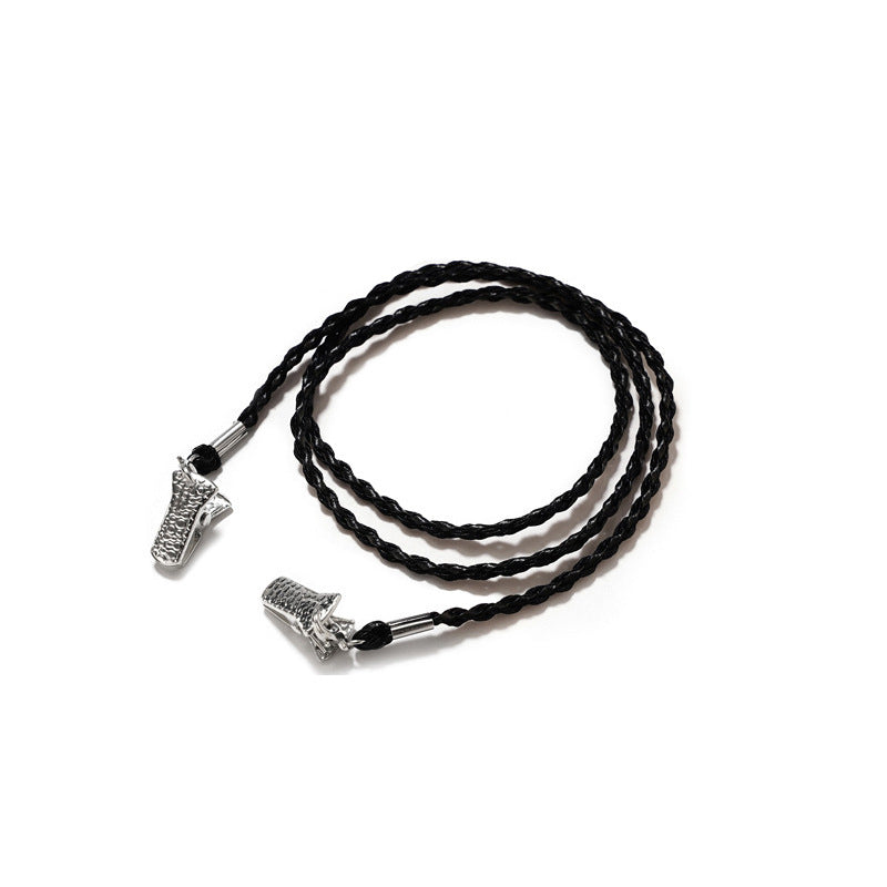 Geflochtener Leder-Brillenband Brehn