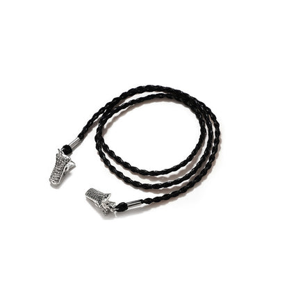 Geflochtener Leder-Brillenband Brehn