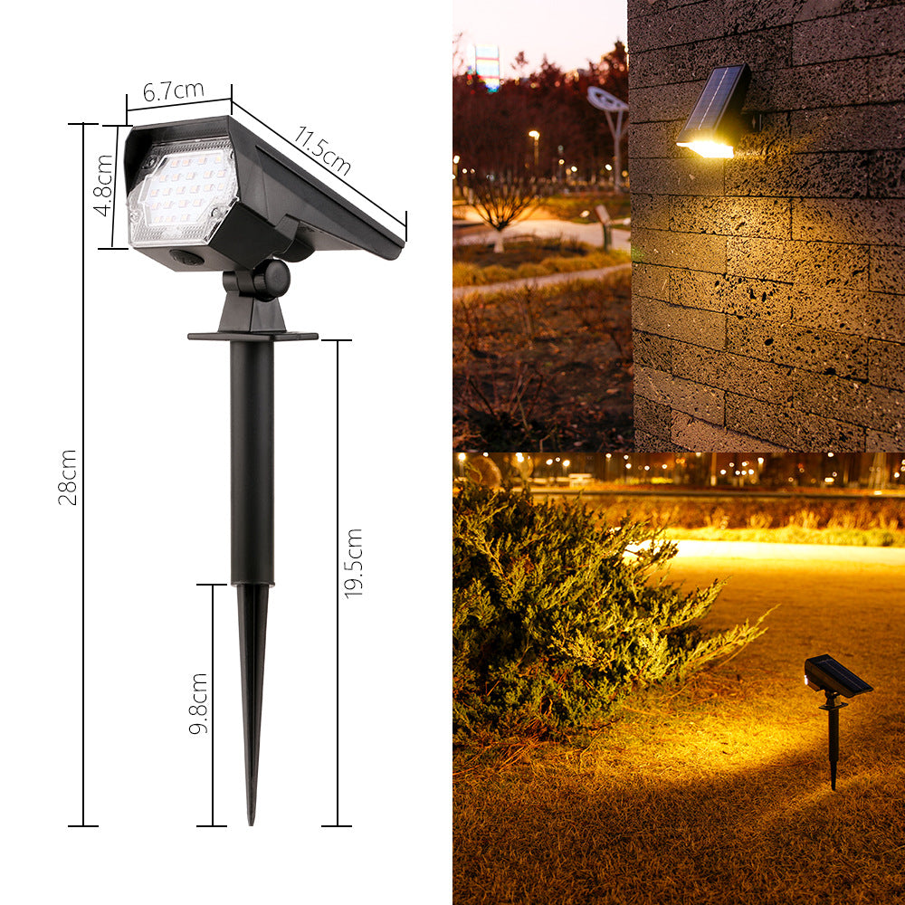 Verstellbare Solar-LED-Landschaftsstrahler-Steckdose Brehn