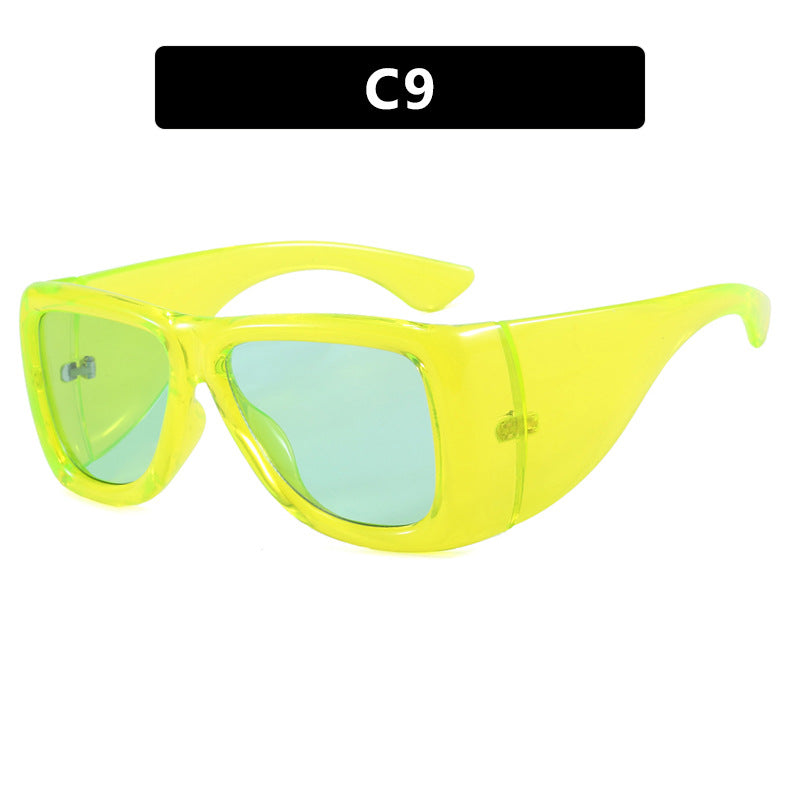 Damen trendige oversized Sonnenbrille mit markantem Schildpatt-Design Brehn