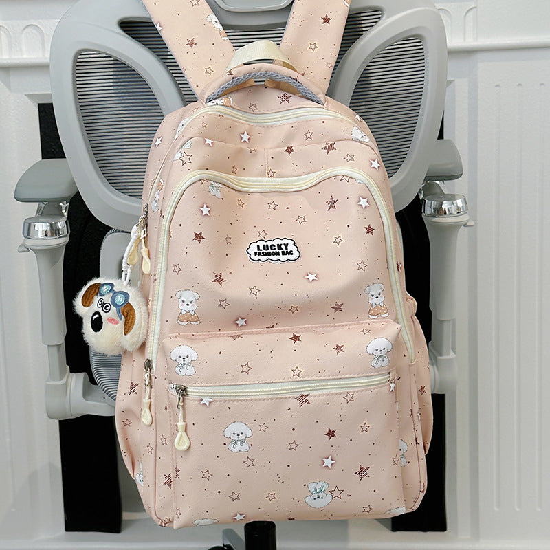 Verspielt Tierdruck Schul Rucksack