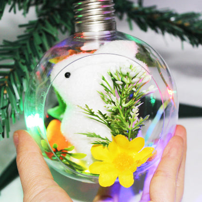 Festliche Weihnachtsdekoration mit Hasenfigur Brehn