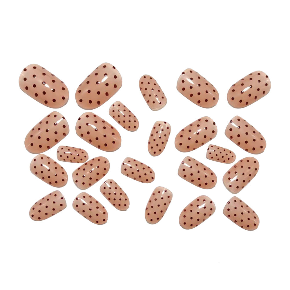 Kunstnagel-Set mit Stilvollem Polka-Dot Design Brehn