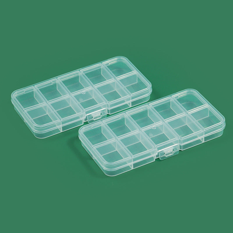 Modular transparente Multi-Compartment Lagerbox Brehn
