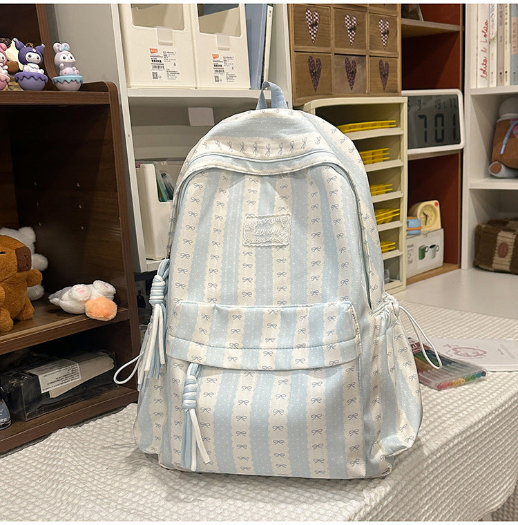 Lässiger gemusterter Schulrucksack