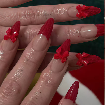 Künstlerische Stiletto Press-On Nagelspitzen Brehn