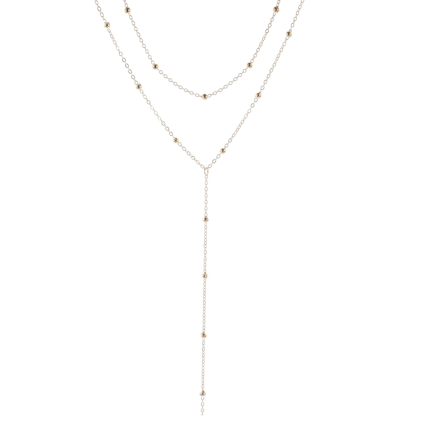 Multi-Schicht Lariat Halskette Brehn