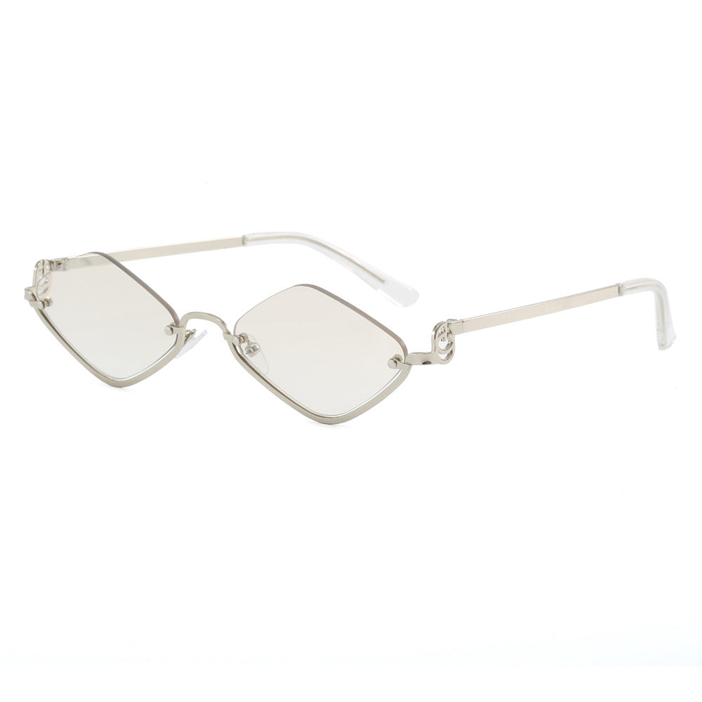 Damen modische quadratische Sonnenbrille mit luxuriösem Metallrahmen Brehn