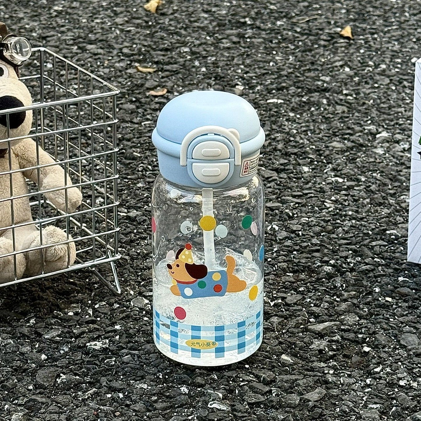 Damen kinderfreundliche Trinkflasche mit lustigem Hundemotiv Brehn