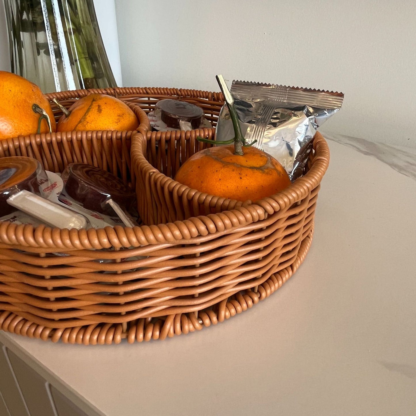 Damen runder Aufbewahrungskorb mit Fächern Brehn