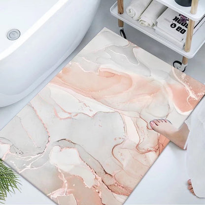 Luxuriöse Marmor Design Badematte Brehn