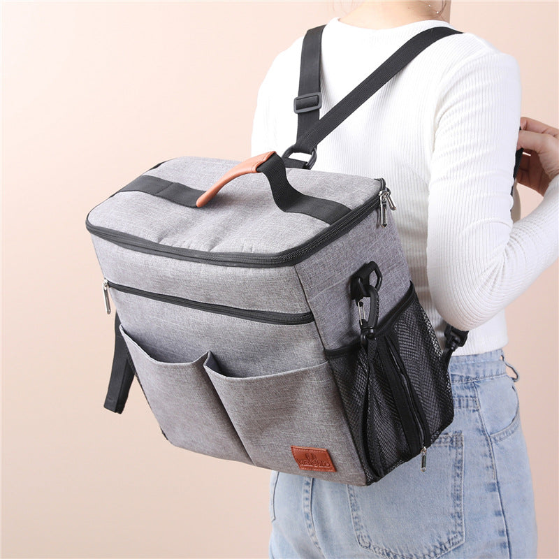 Damen Kühltasche mit isolierter Innenausstattung und mehreren Fächern Brehn