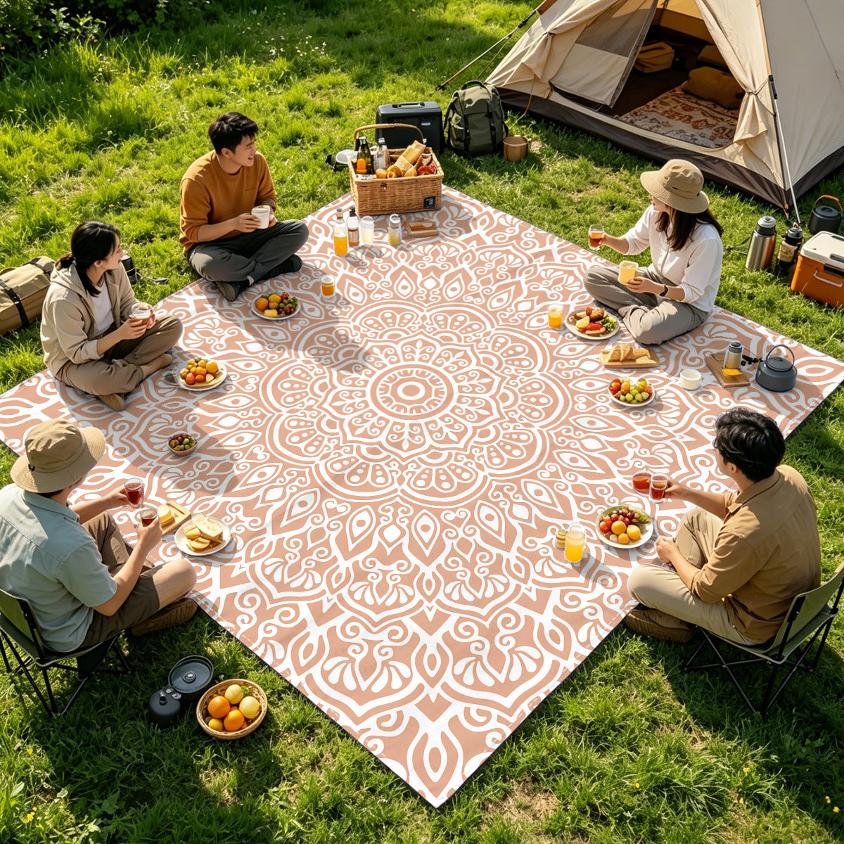 Mandala Design Strandmatte Brehn