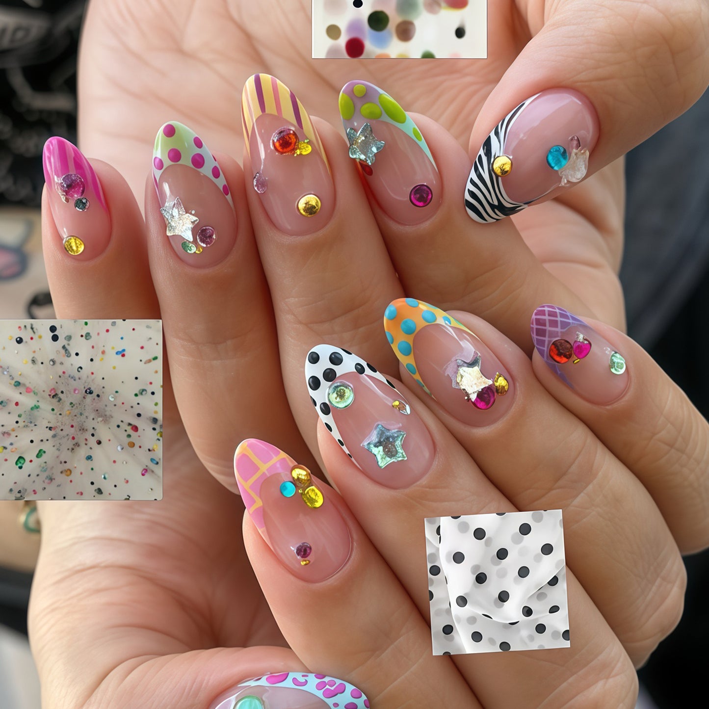 Künstlerisch Themen Drück-Nagelset Brehn