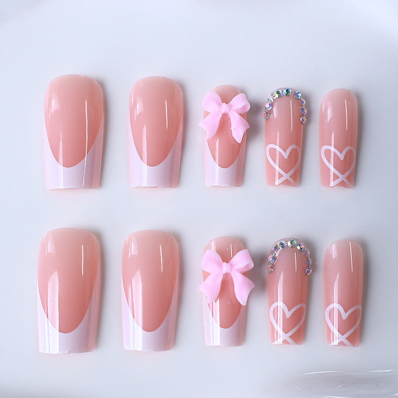 Elegante Französische Spitzen Acryl-Nagelverstärkungen Brehn