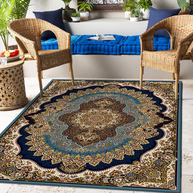 Elegante Vintage Blumen Teppich