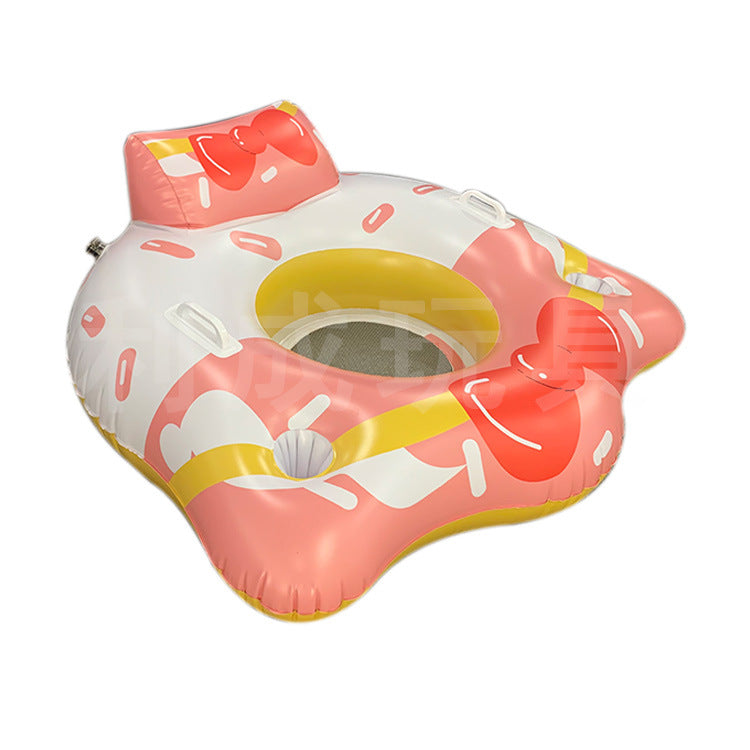 Unisex Aufblasbarer Wassersitz mit integriertem Getränkehalter Brehn
