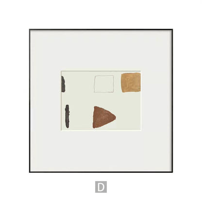 Minimalistische gerahmte Kunstdruck