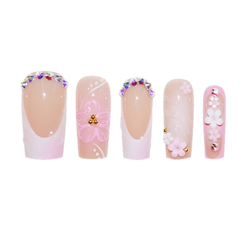 Künstlerische Blumen-Nagelerweiterungen Brehn