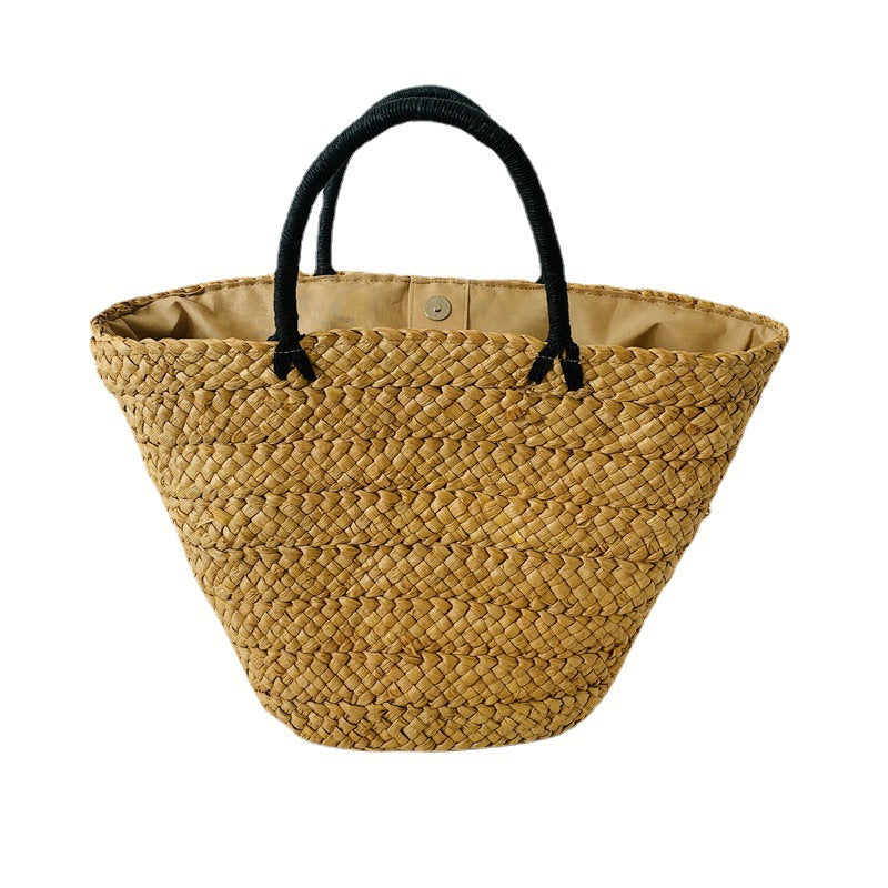 Handgefertigte Strohmarkt-Tasche Brehn