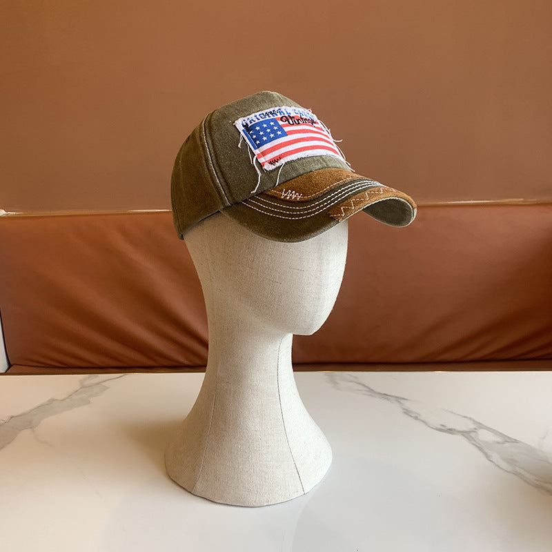 Damen Vintage-inspirierte distressed Baseballmütze Brehn