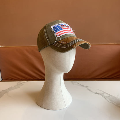 Damen Vintage-inspirierte distressed Baseballmütze Brehn