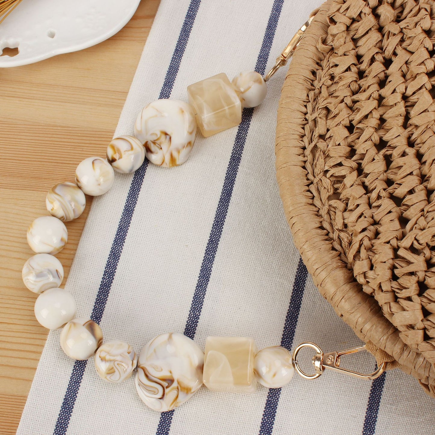 Handtasche mit Innovativem Bead-Griff Brehn