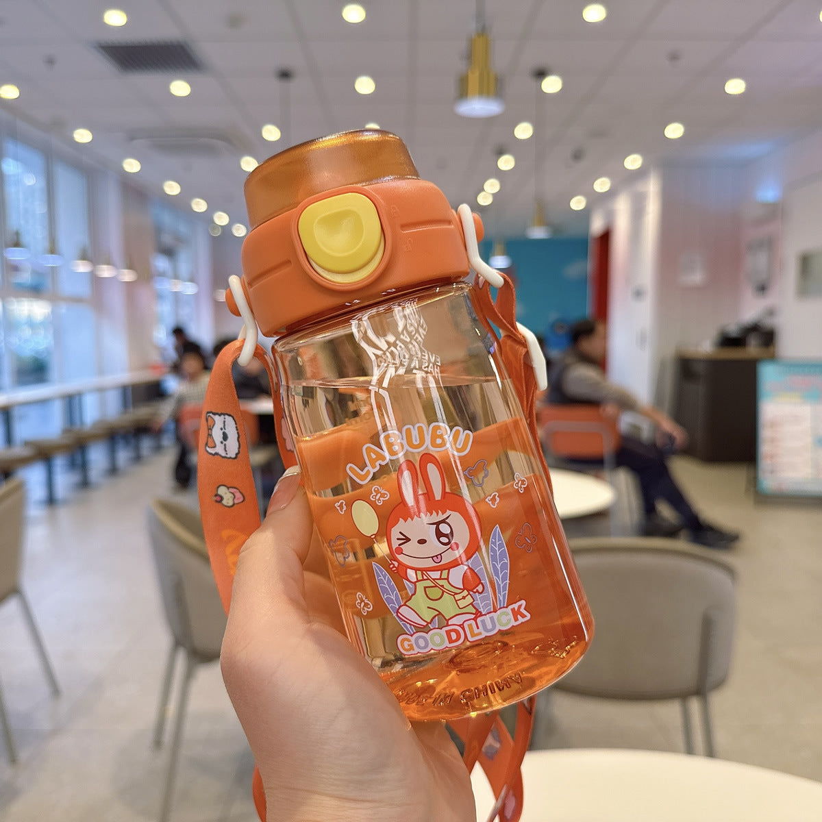 Damen Cartoon Trinkflasche Brehn