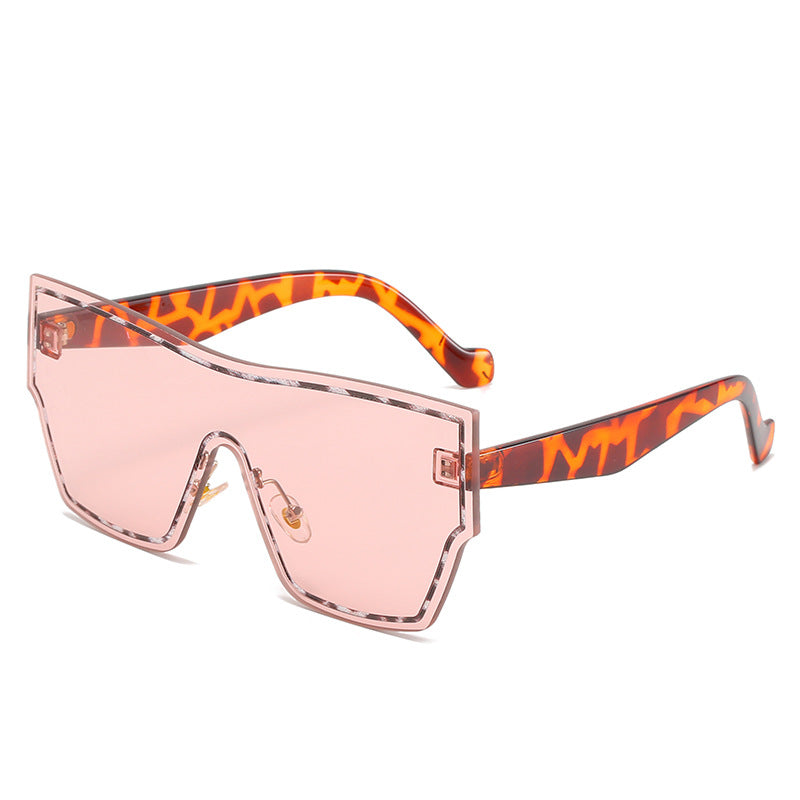 Damen futuristische Oversized-Wraparound-Sonnenbrille Brehn