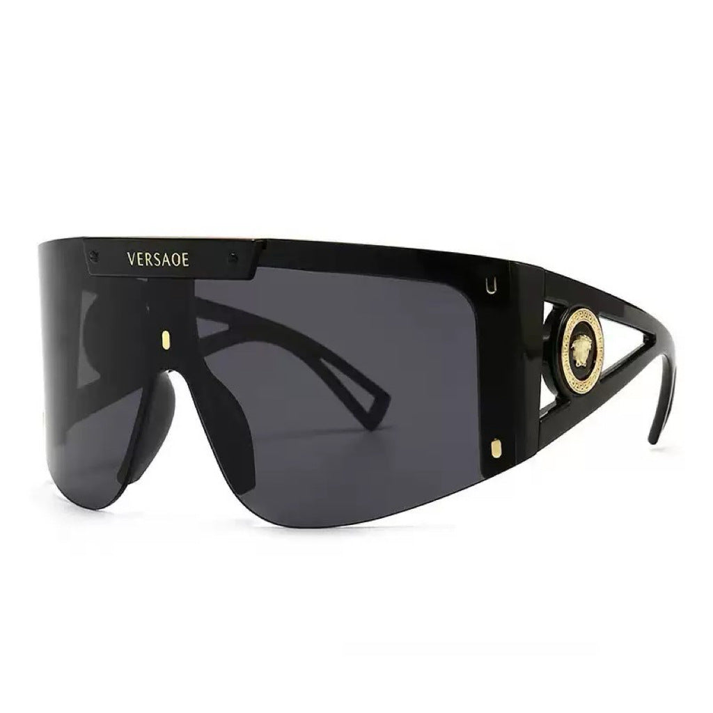 Damen futuristische Oversized-Sonnenbrille Brehn