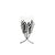 Elegante Blattmuster dekoratives Glas