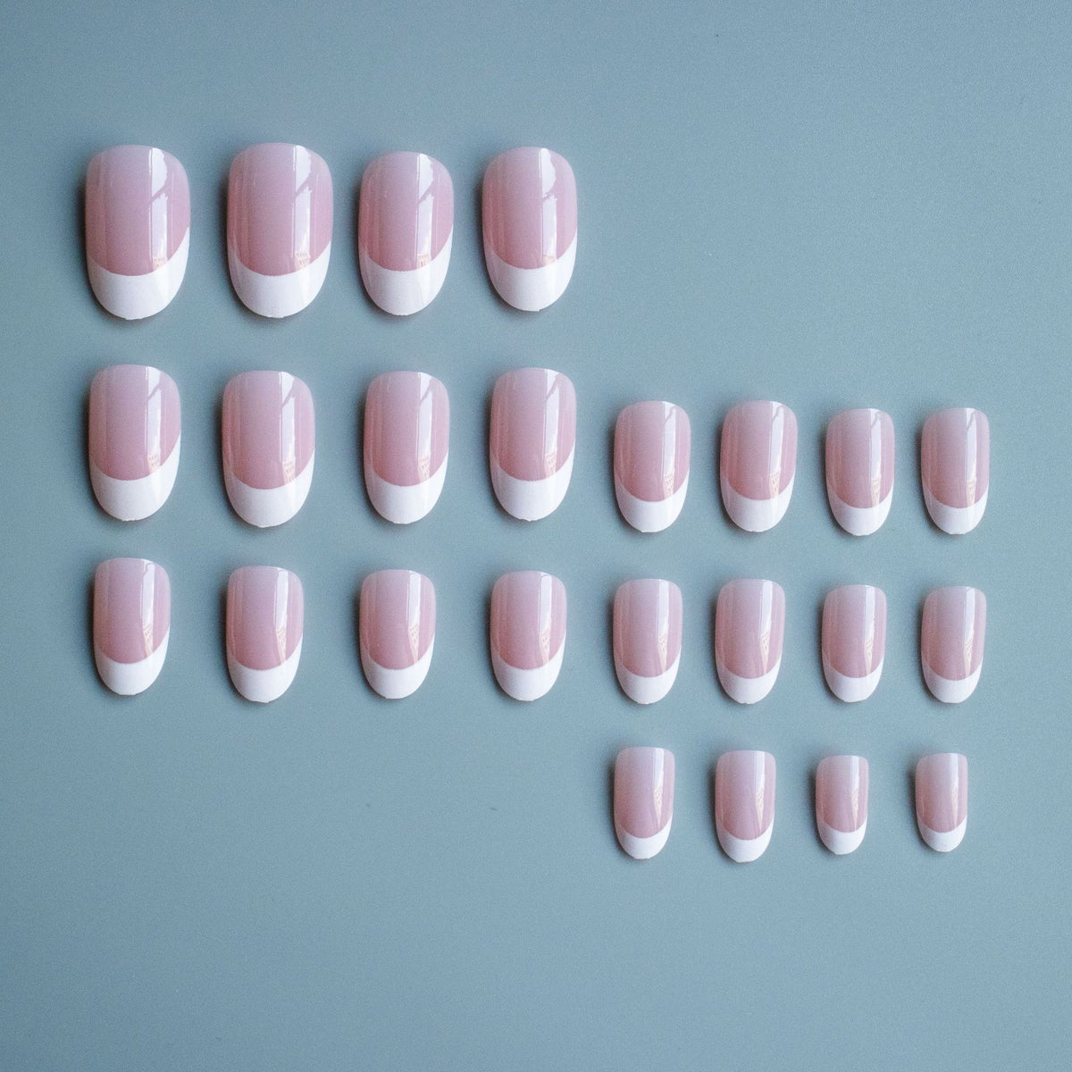 Elegantes französisches Tipp-Acryl-Nagelkunst-Set