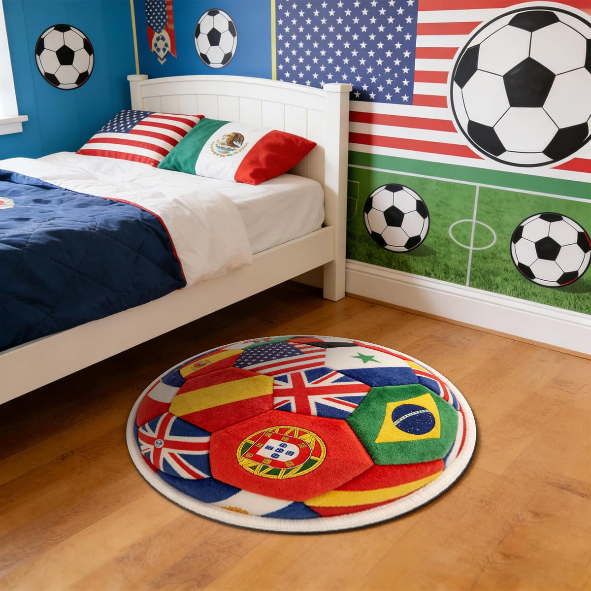 Fußball-Themen-Teppich