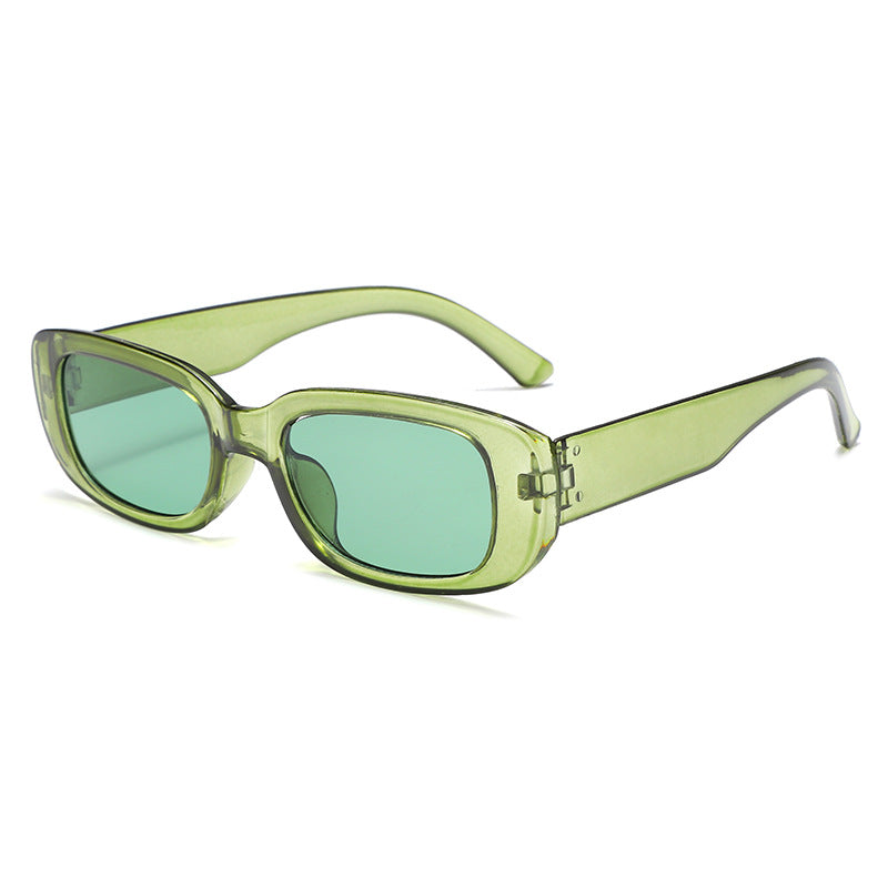 Damen Modische rechteckige Sonnenbrille mit verstellbaren Nasenstege Brehn