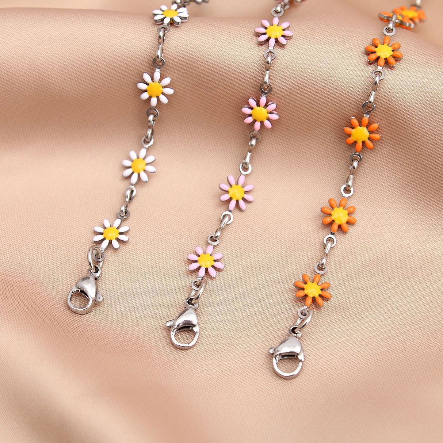 Blumen Charm Ketten Fußkette Brehn