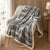 Texturiertes Wende-Fleece-Wurfdecke Brehn