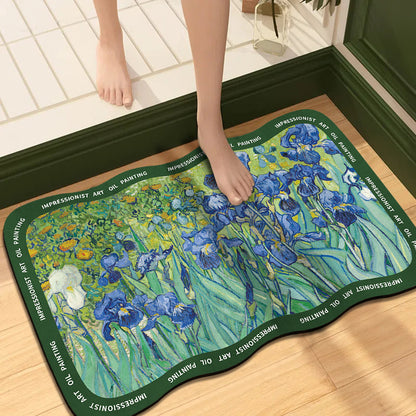Künstlerische impressionistische Kunst-Badematte
