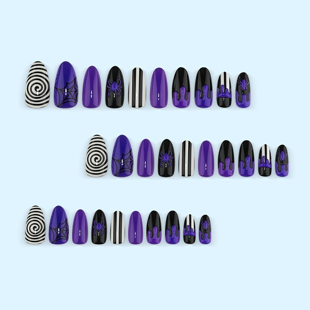 Kreatives Kunstnagelset mit Halloween-Motiv Brehn