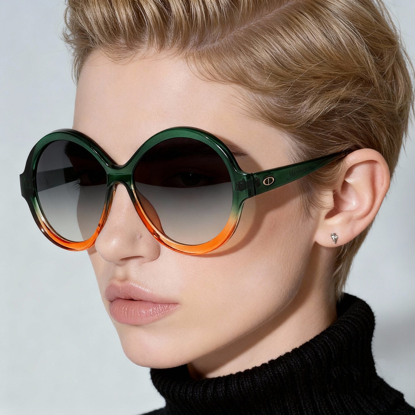 Damen oversized modische Sonnenbrille mit einzigartiger Rahmenform Brehn