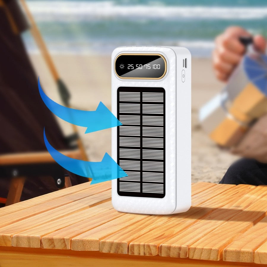 Tragbare Solar-Powerbank mit Integrierter Ladetechnologie und Digitaler Anzeige Brehn
