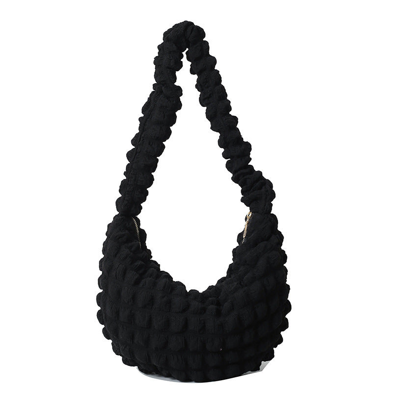 Texturiertes Stoff-Hobo-Bag Brehn