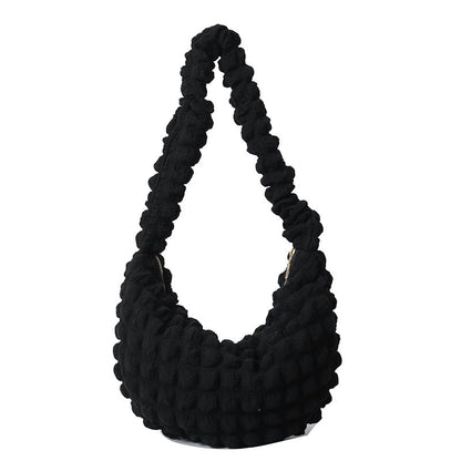 Texturiertes Stoff-Hobo-Bag Brehn