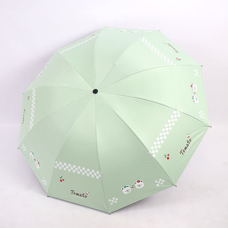 Damen Falt-Regenschirm mit kreativen Tiermotiven Brehn